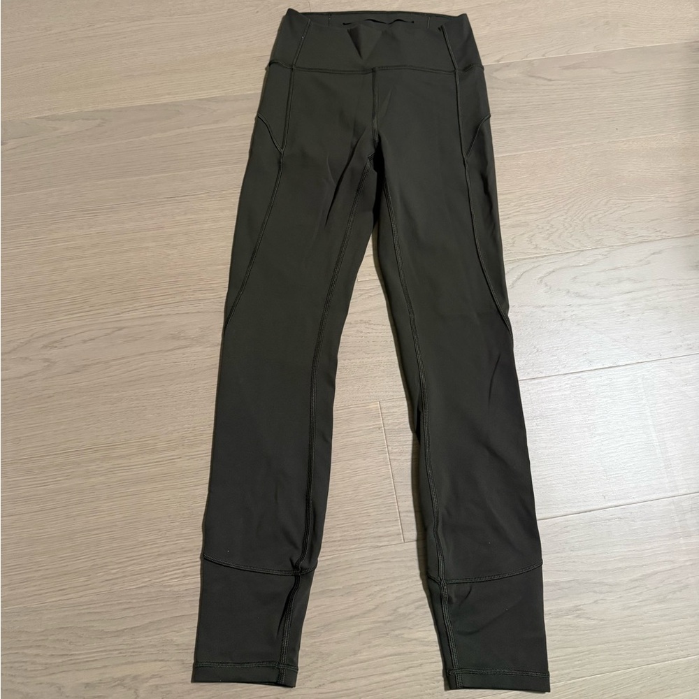 Lululemon Athletica Olive Green Leggings
